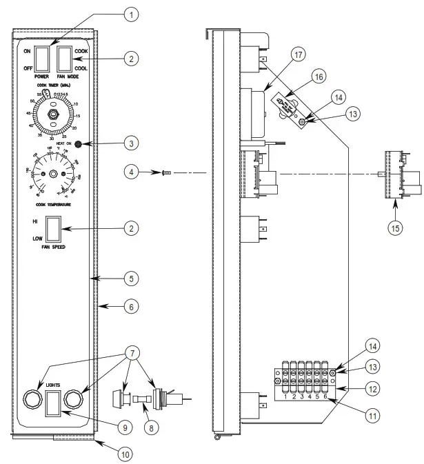 SOUTHBEND EH-10CCH Marathoner Gold Half Size Electric Convection Ovens - Fig51