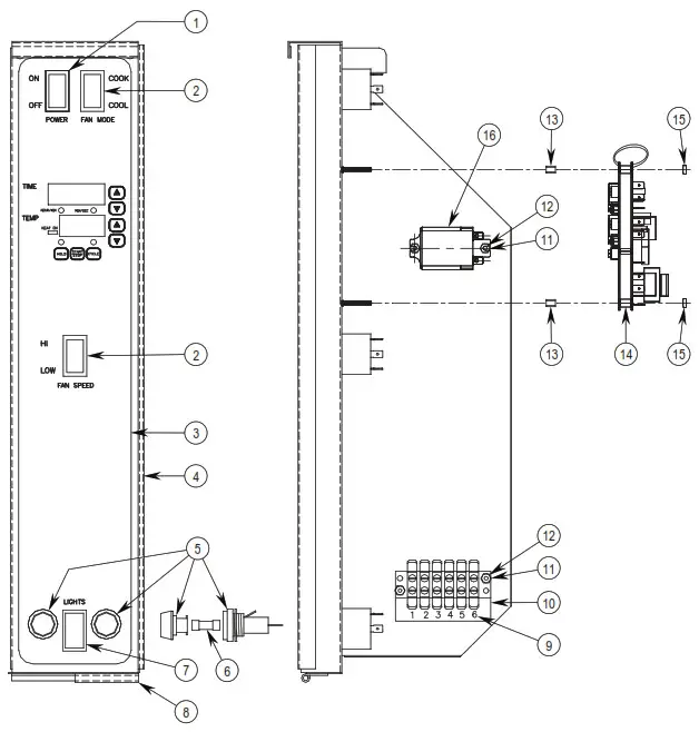SOUTHBEND EH-10CCH Marathoner Gold Half Size Electric Convection Ovens - Fig52