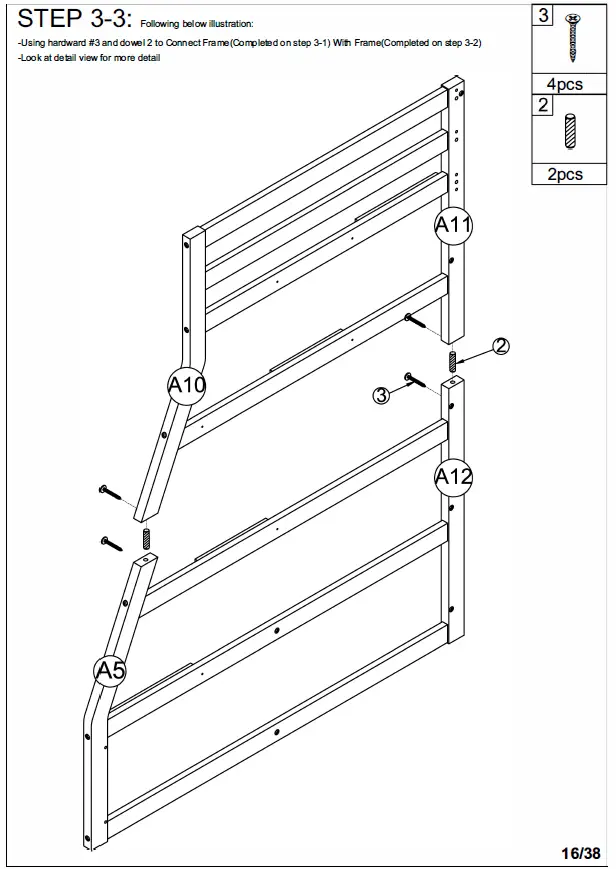 ModernLuxe L-LT000639AAE Twin Size Loft Bed with 7 Drawers 2 Shelves and Desk 14