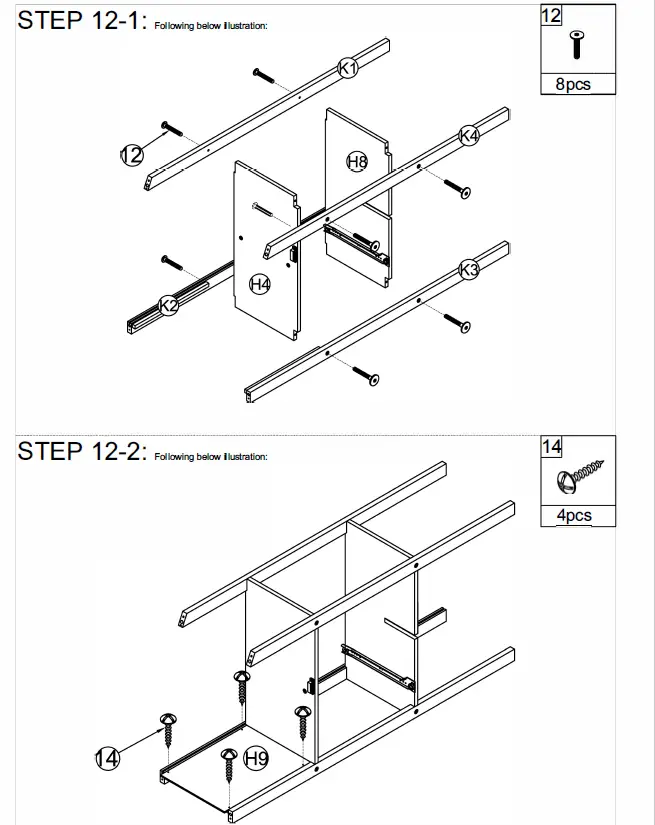 ModernLuxe L-LT000639AAE Twin Size Loft Bed with 7 Drawers 2 Shelves and Desk 24
