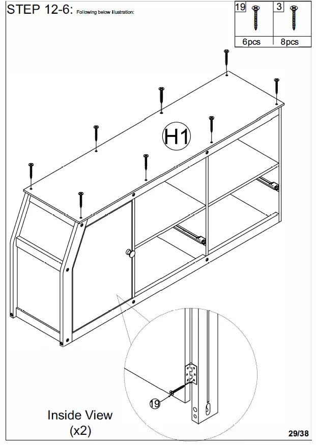ModernLuxe L-LT000639AAE Twin Size Loft Bed with 7 Drawers 2 Shelves and Desk 27