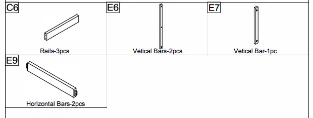 ModernLuxe L-LT000639AAE Twin Size Loft Bed with 7 Drawers 2 Shelves and Desk 3