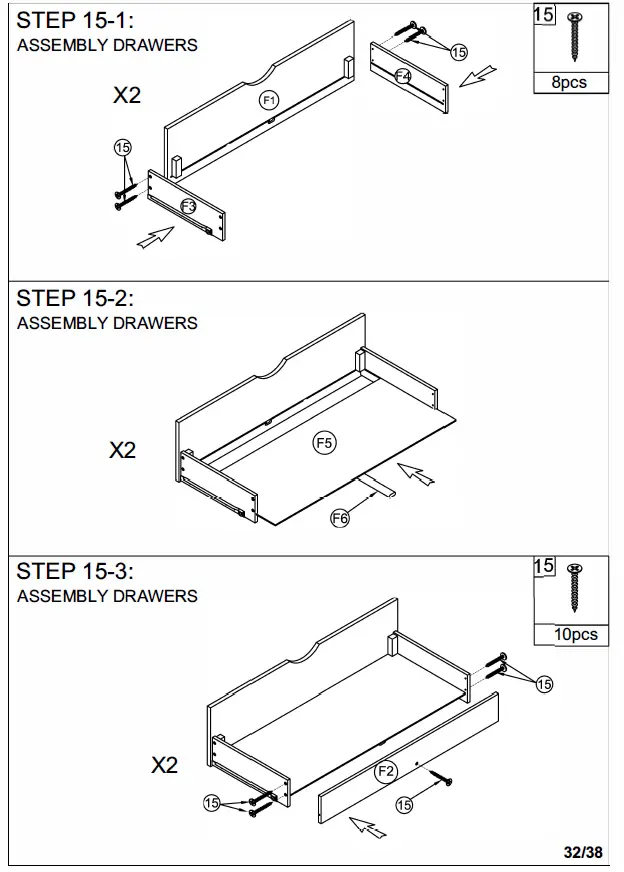 ModernLuxe L-LT000639AAE Twin Size Loft Bed with 7 Drawers 2 Shelves and Desk 30