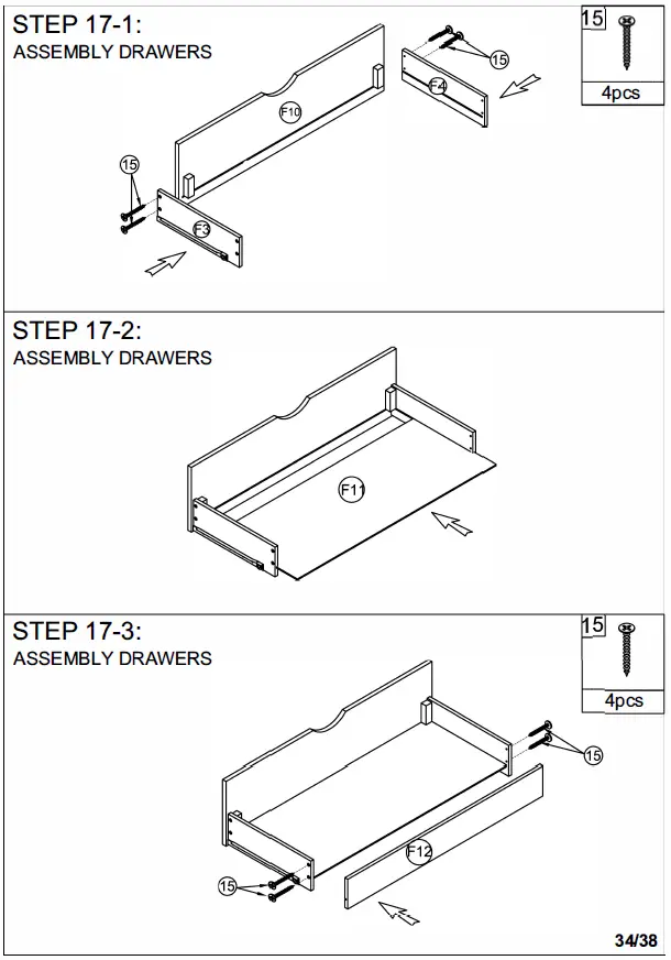 ModernLuxe L-LT000639AAE Twin Size Loft Bed with 7 Drawers 2 Shelves and Desk 32