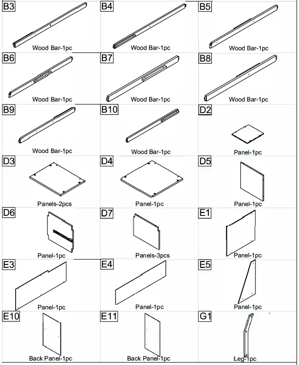 ModernLuxe L-LT000639AAE Twin Size Loft Bed with 7 Drawers 2 Shelves and Desk 4