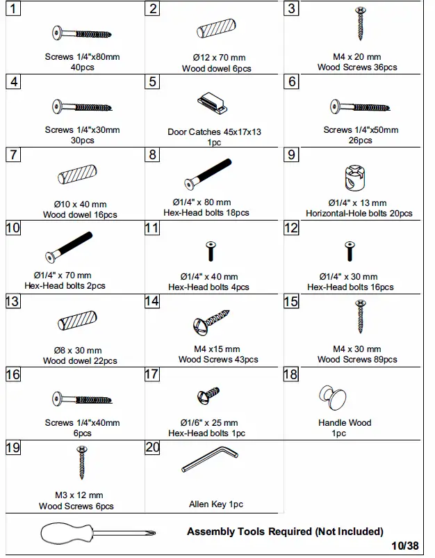 ModernLuxe L-LT000639AAE Twin Size Loft Bed with 7 Drawers 2 Shelves and Desk 8