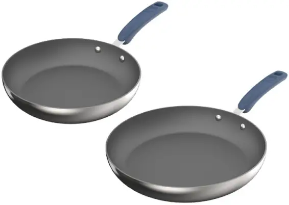 ZAKARIAN K74482 TruPro Nonstick Stainless Steel Fry Pan Set