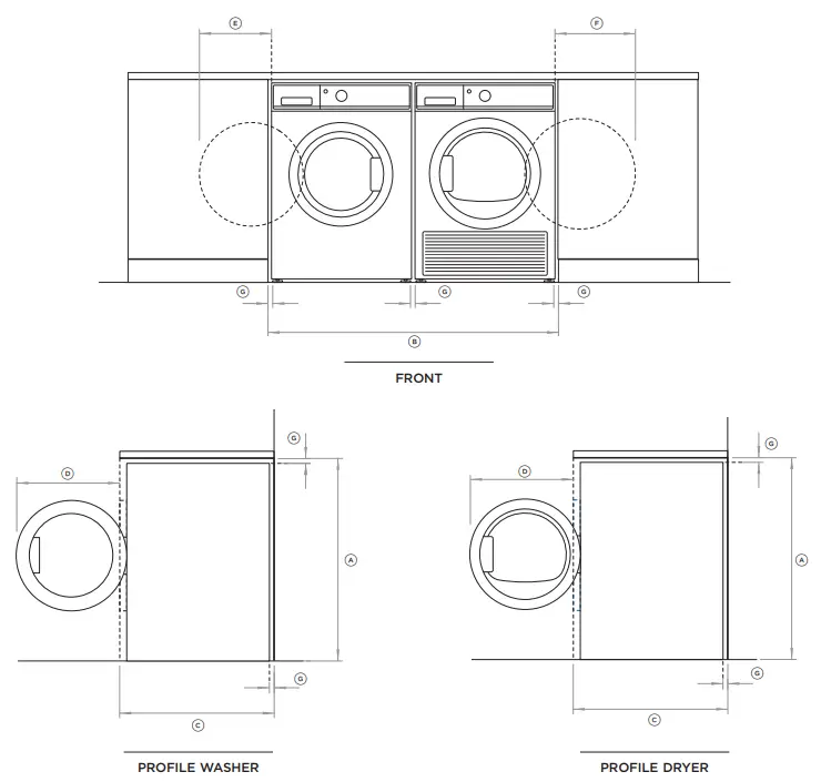 FISHER PAYKEL Front Loader Washing Machine and Dryer -
