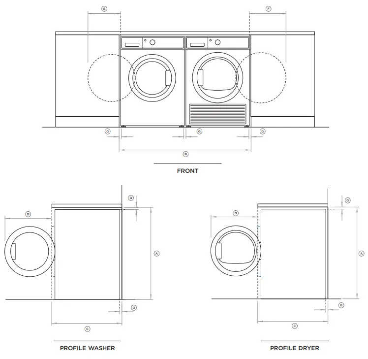FISHER PAYKEL Front Loader Washing Machine and Dryer - CLEARANCE