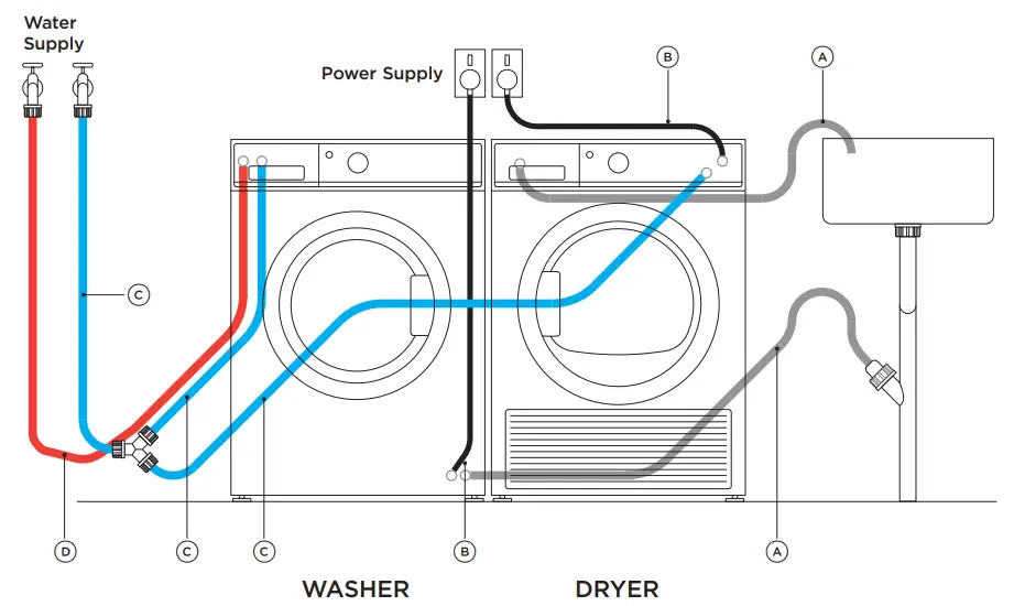 FISHER PAYKEL Front Loader Washing Machine and Dryer - WASHER