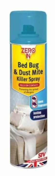 STV ZER968 Zero In Bed Bug and Dust Mite Killer 300ml Aerosol