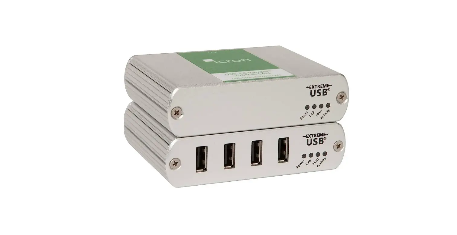 Icron Usb 2.0 Ranger 2304ge-lan 4-port Usb Lan Or Cat 5e/6/7 Extender System User Guide