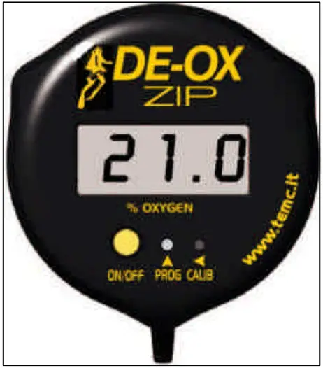 DE OX ZIP PRO Oxygen Analyzer - General Specifications