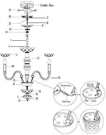 CRYSTORAMA 5085-CH-CL-MWP Traditional Crystal Five Light Chandelier 04
