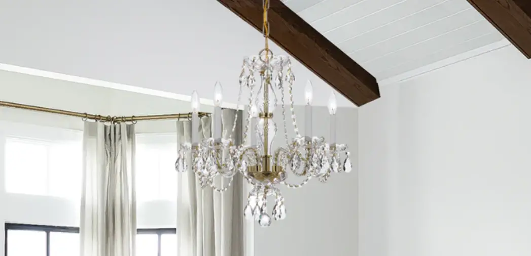Crystorama 5085-ch-cl-mwp Traditional Crystal Five Light Chandelier Instruction Manual