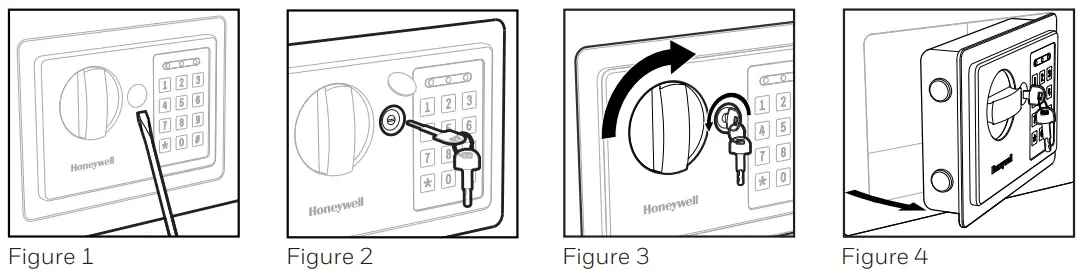 Honeywell 815610 Digital Steel Security Safe - OVERRIDE ACCESS KEY