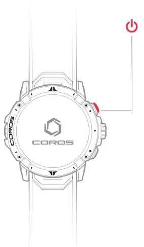 COROS VERTIX 2 GPS Adventure Watch - Press to power on