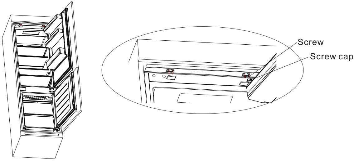 Installation in cabinet