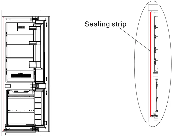 Installation in cabinet