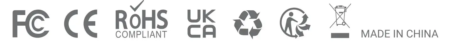 FC,CE, ROHS,UKCA,DISSPOSAL icon