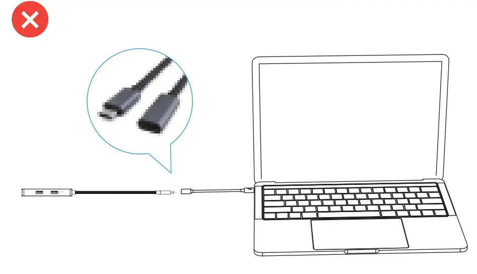 OBERSTER YL-HB101 USB C Hub - Type C Extension Cable