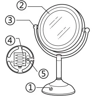 VESAUR-VS90171145-Lighted-Makeup-Mirror-fig-2