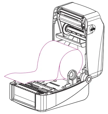 Gainscha Surpass Series Thermal Transfer Barcode Printer - Load print media