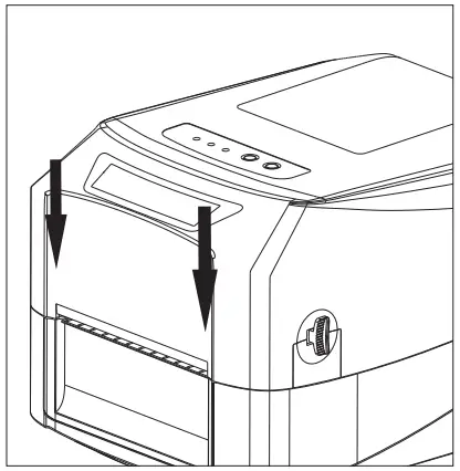 Gainscha Surpass Series Thermal Transfer Barcode Printer - close top cove