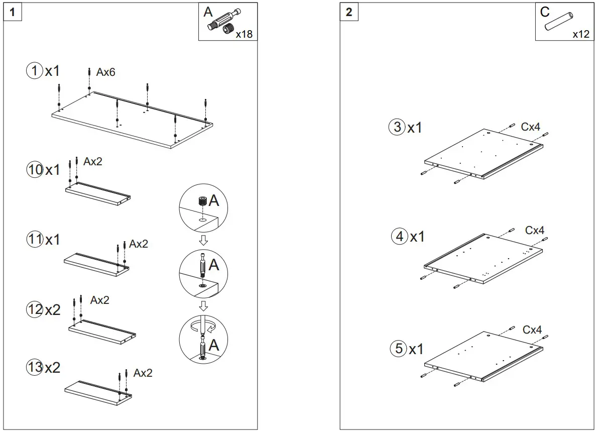 COSTWAY JV10780 Storage Cabinet - fig 2