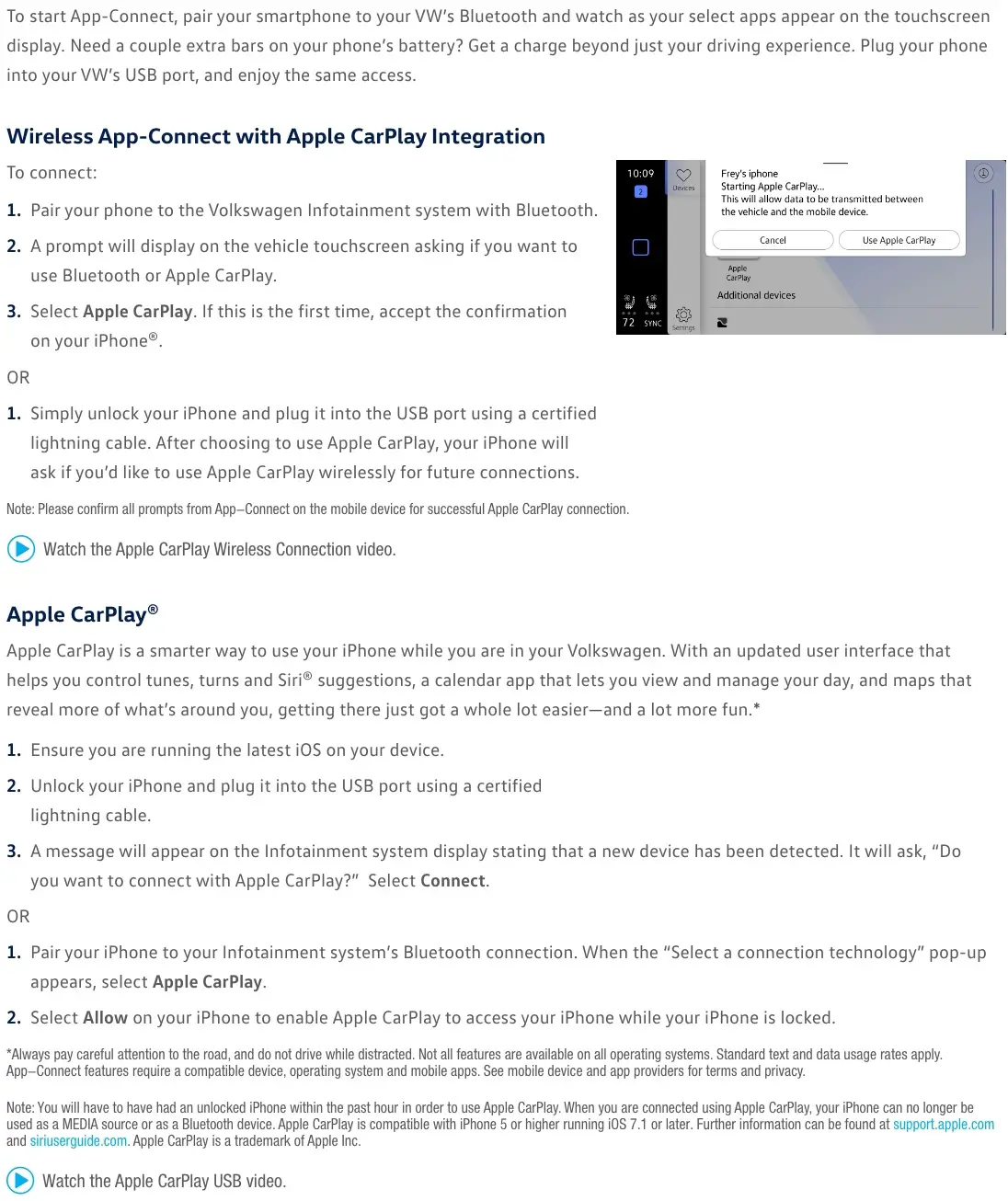 Volkswagen 2022 Golf GTI-Golf R - App Connect 1