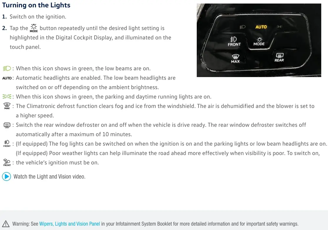 Volkswagen 2022 Golf GTI-Golf R - Light and Vision Panel