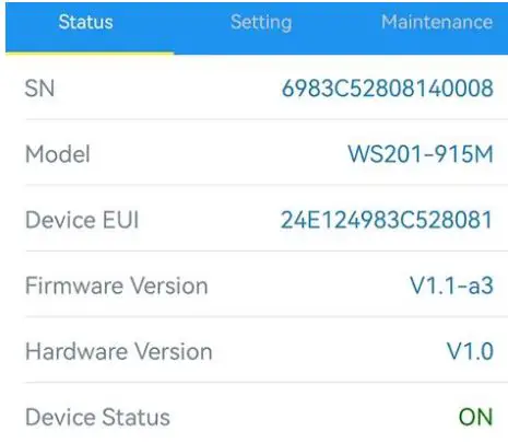 Milesight WS201 Smart Fill Level Monitoring Sensor User Guide - Basic information