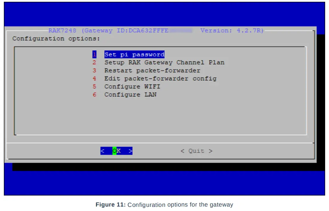 RAK7248 Raspberry Pi LoRaWAN Gateway - Configuration