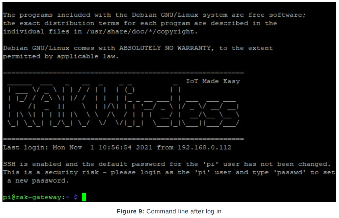 RAK7248 Raspberry Pi LoRaWAN Gateway - after log