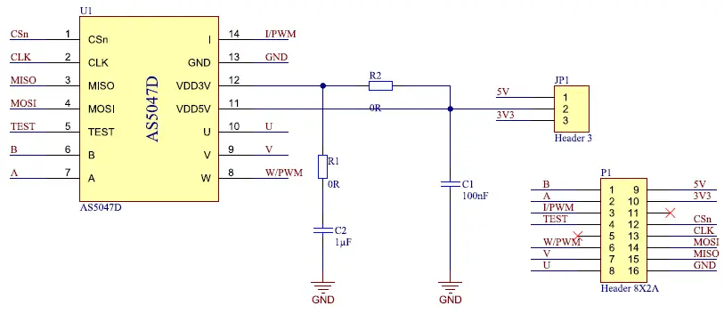 ams AS5047D Adapter Board 7