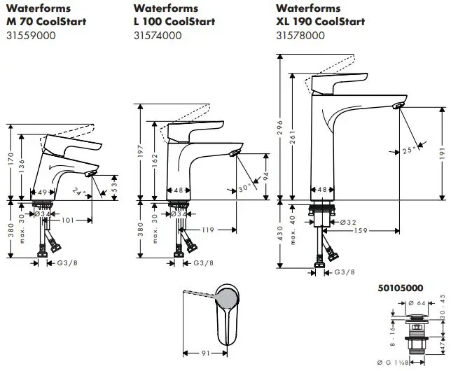 .hansgrohe-31559000-Waterforms-M-70-CoolStart-Washbasin-Mixers-fig-14