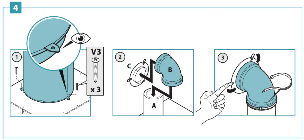 falmec FDVER36W5BK Verso NRS Series Wall Hood - Product Overview 11