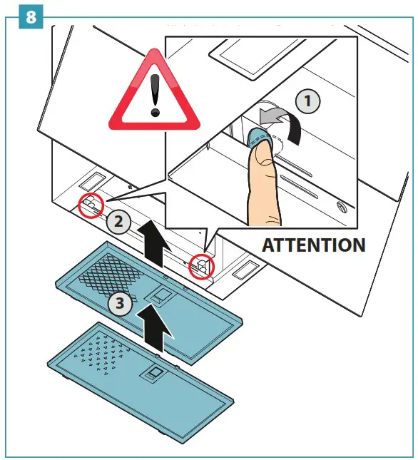 falmec FDVER36W5BK Verso NRS Series Wall Hood - Product Overview 15