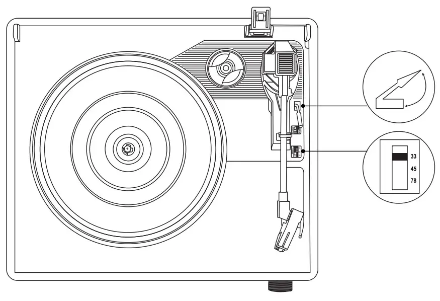 seasonlife R608 Record Player - record