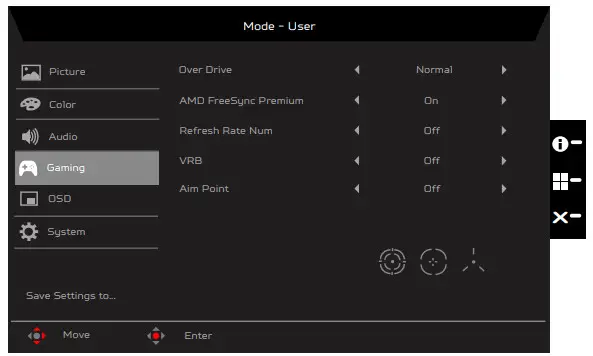 acer XV272U LCD Monitor - Gaming