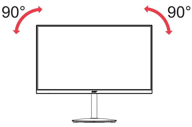 acer XV272U LCD Monitor - Monitor Pivot