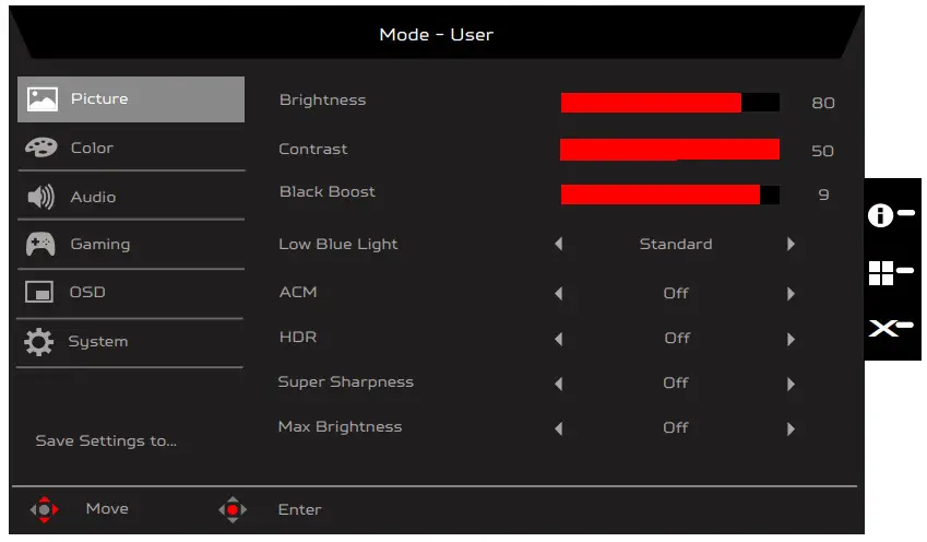 acer XV272U LCD Monitor - Picture
