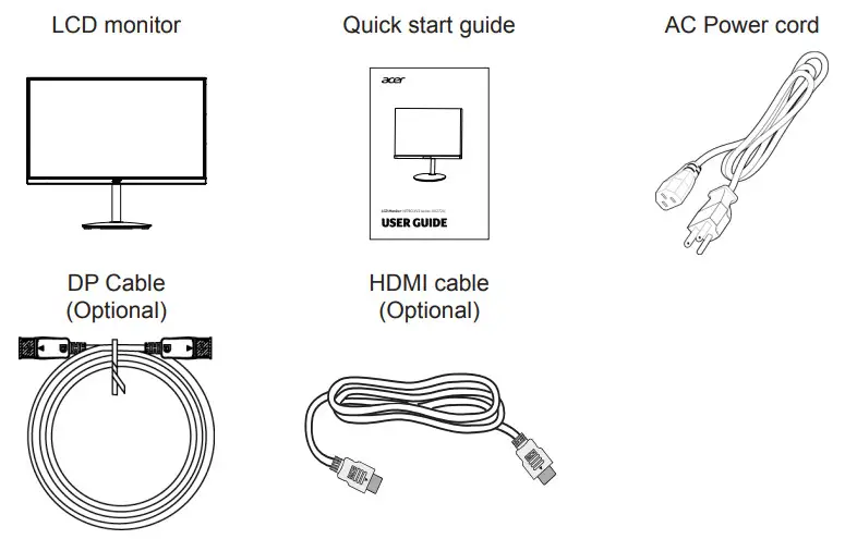 acer XV272U LCD Monitor - Unpacking