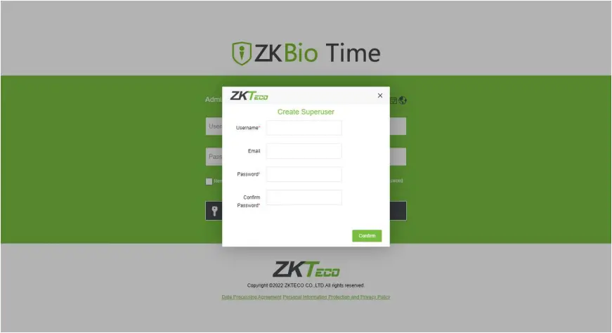 ZKTeco ZKBio Time - Installation 15