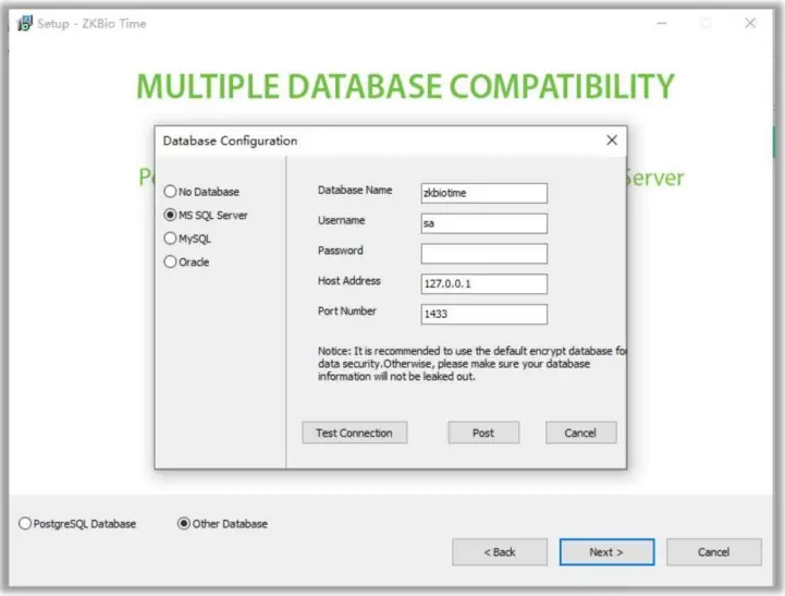 ZKTeco ZKBio Time - Installation 8
