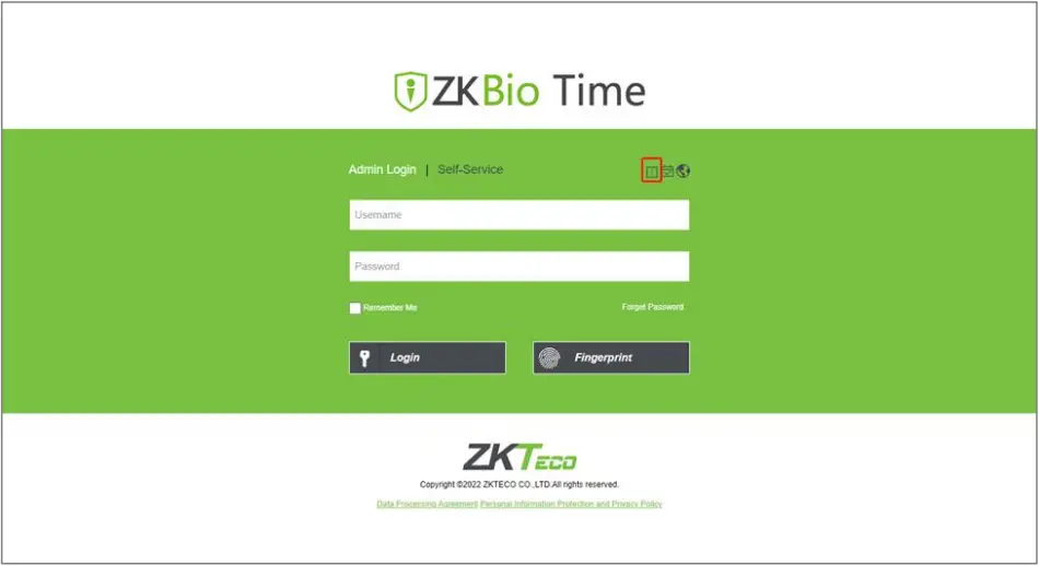 ZKTeco ZKBio Time - License Information 1