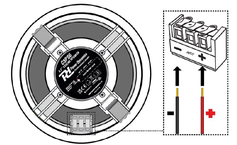 Power Dynamics CSPS6 16 Ohm Ceiling Speaker Instruction Manual-fig-2