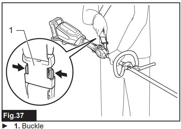 makita UR017G Cordless Grass Trimmer - Fig 39
