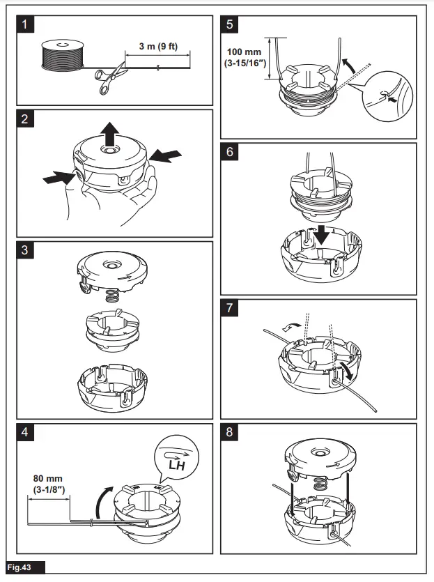 makita UR017G Cordless Grass Trimmer - Fig45