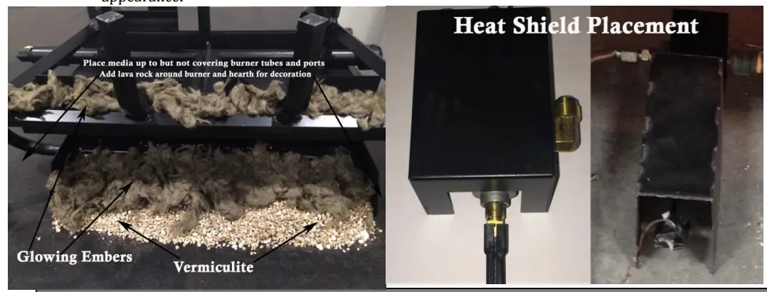 2BRN-18 Mason Lite Virginiana Vented Gas Burner with Logs - Burner kits 1